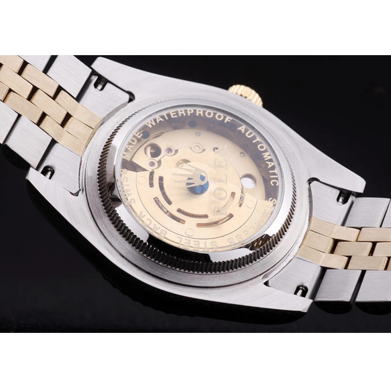 Aaa replica watch Ribbed Datejust Bezel Rolex Dial Silver Diamonds 7454 0727